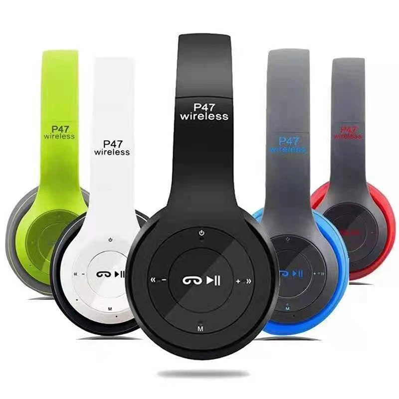 HIFI Stereo P47 Wireless earphones 5.0 Bluetooth Headset Active Noise Canceling Headphones Ear Buds Head Phone