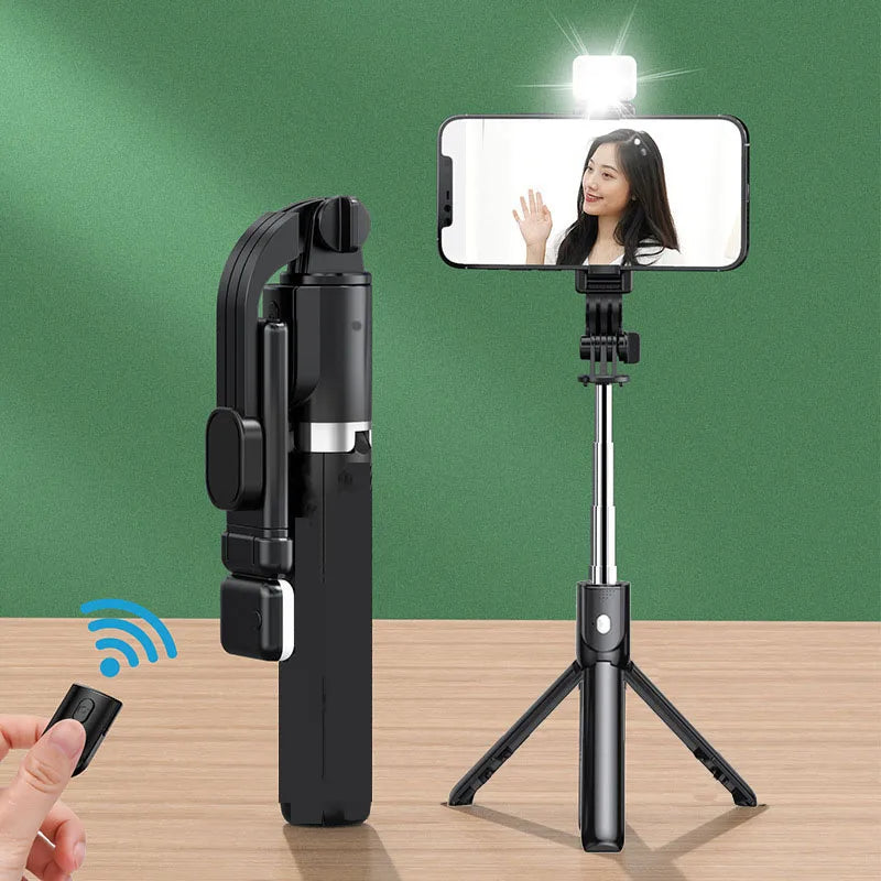 Portable Bluetooth Selfie Stick Retractable Multifunctional 103CM Phone HoldeTripod