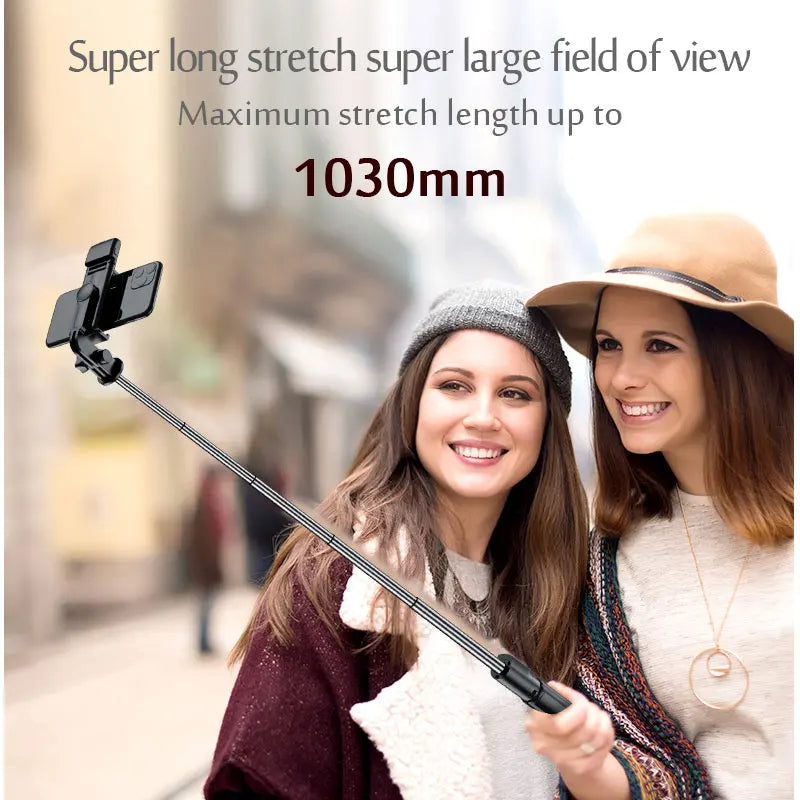 Portable Bluetooth Selfie Stick Retractable Multifunctional 103CM Phone HoldeTripod