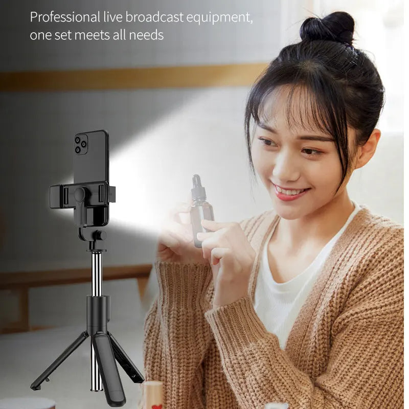 Portable Bluetooth Selfie Stick Retractable Multifunctional 103CM Phone HoldeTripod