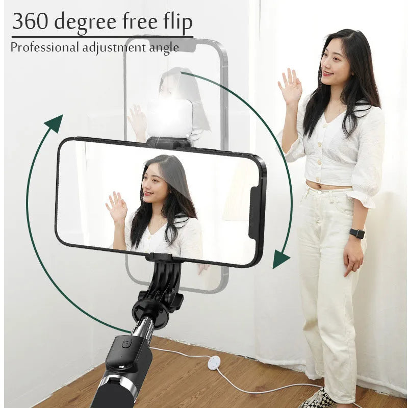 Portable Bluetooth Selfie Stick Retractable Multifunctional 103CM Phone HoldeTripod