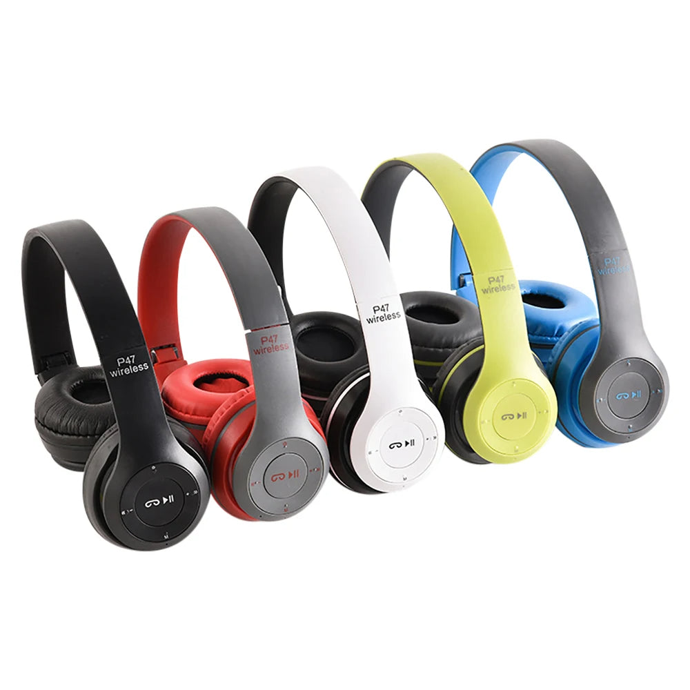 HIFI Stereo P47 Wireless earphones 5.0 Bluetooth Headset Active Noise Canceling Headphones Ear Buds Head Phone